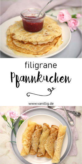 luftig filigrane Pfannkuchen aus Hefeteig