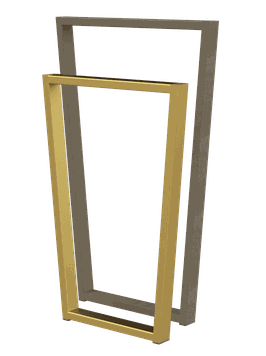 Pied de table trapèze TrapYa 2 hauteurs 87 cm et 106 cm