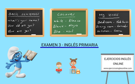 Examen 3 - primaria inglés