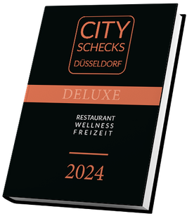 City Schecks Düsseldorf Deluxe 2022, 2 für 1 Gutscheine für eine Auswahl der besten Restaurants in Düsseldorf