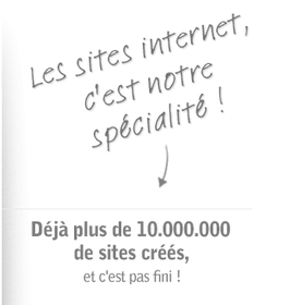Capture d'écran du site fr.jimdo.com vantant le nombre de site créé