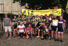 Pfingsten 2017: Eine tolle Gemeinschaft! Unsere französischen Freunde aus Pavilly freuen sich, gemeinsam mit einigen RSGlern in Freckenhorst angekommen zu sein!