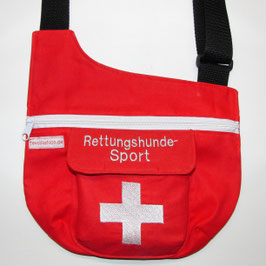 Gassitasche, Rettungshunde, Sport, weisses Kreuz, textilfashion Hundesporrt