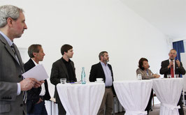 Eduard Hannen, Uwe Dreyer, Dr. Stefan Watzke, Ludger Lamping, Reinhild Wantia, Hubert Borgmann (v. li.)