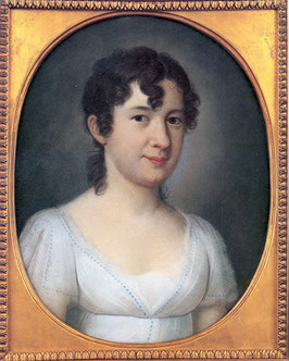 Marianne Jung. Pastell von Johann Jacob de Lose. 1809.