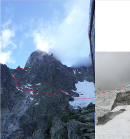 Aiguille des Drus, Les Drus, le Dru, Traverse, petit Dru, Grand dru, Charpoua, Refuge de la Charpoua, Glacier de la Charpoua, Mont Blanc Area, Mont Blanc Region, Chamonix