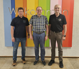 Konrektor Simon Kurfeß, Pfarrer Dr. Reizel, Rektor Thomas Weniger (v.l.n.r.)