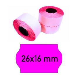 Etiketten 26x16 mm rot