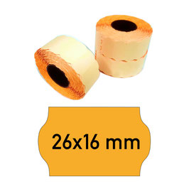 Etiketten 26x16 mm orange