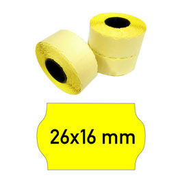 Etiketten 26x16 mm gelb