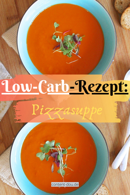 Low-Carb-Rezept: Pizzasuppe