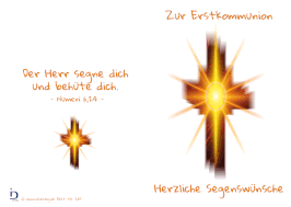 Pfarrkarte - Erstkommunion Kreuz