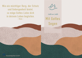 Pfarrkarte - Berg - Patenurkunde