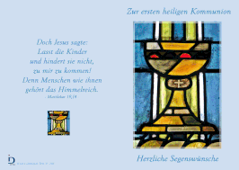 Pfarrkarte - Erstkommunion Kelch