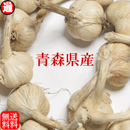 送料無料 青森県産にんにく 小玉 3kg Sサイズ 以下混合 茎 根 土あり 普通便