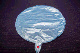 Runde Luftballon`s mit Luft oder Helium