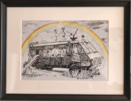 Sorry, SOL D　　バンクシー/BANKSY “ POLICE RIOT VAN ” (Reproduction Print)