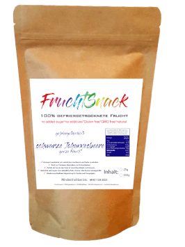 gefriergetrocknete schwarze Johannesbeeren BIO