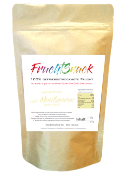 gefriergetrocknete weiße Maulbeeren ganz