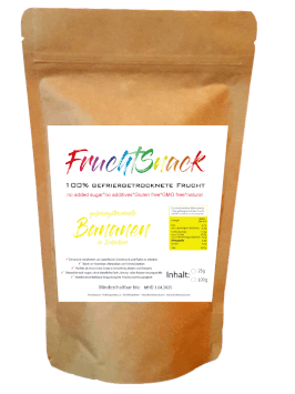 gefriergetrocknete Banane in Scheiben