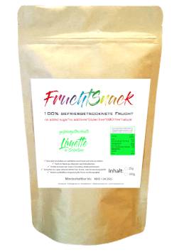 gefriergetrocknete Limette in Scheiben