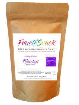 gefriergetrocknete Pflaumen Stückchen