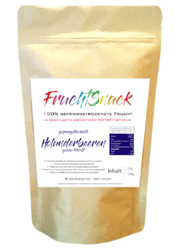 gefriergetrocknete Holunderbeeren ganz