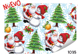 PAPEL COUCHE NAVIDEÑO MOD.1035
