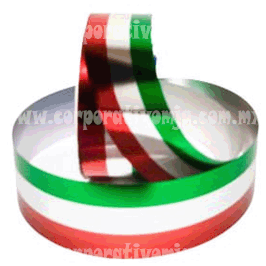 LISTON METALICO TRICOLOR  ANCHO 5