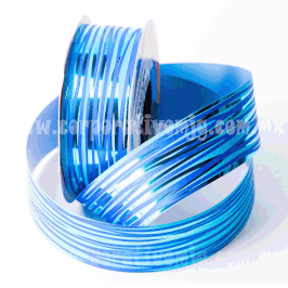 LISTON ESPECTRA METALICO AZUL ANCHO 22