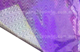 PAPEL HOLOGRAMA ONDAS MORADO