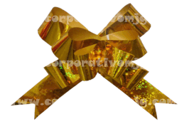 MOÑO HOLOGRAMA ESTRELLAS MEDIANO ORO