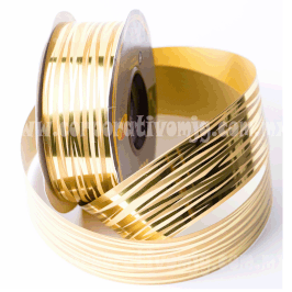 LISTON ESPECTRA METALICO ORO ANCHO 22