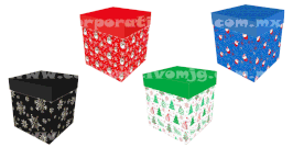 TORRE DE CUBOS MICROCORRUGADO EMPALMADO NAVIDEÑO SERIE 2