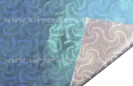 PAPEL HOLOGRAMA EN ROLLO REGUILETE AZUL CIELO