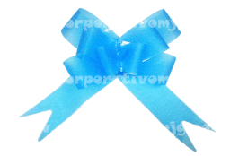 MOÑO DE ORGANZA GLOSS MEDIANO FH32 AZUL CIELO