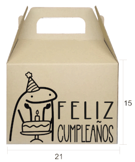 CAJA LONCHERA RELF MICROCORRUGADO VINTAGE FLORKS