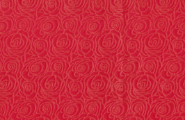 PAPEL GOFRADO ROSAS CHICA ROJO