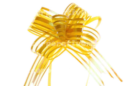 MOÑO ORGANZA MEDIANO AMARILLO