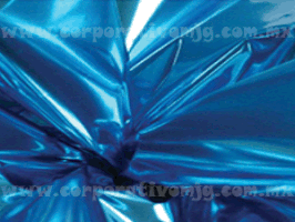 PAPEL METALICO EN ROLLO AZUL TURQUEZA