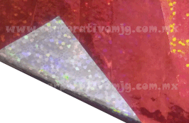 PAPEL HOLOGRAMA EN ROLLO PANAL ROJO