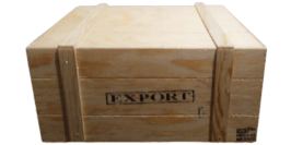 CAJA DE MADERA EXPORT PARA CHAMARRAS