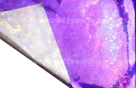 PAPEL HOLOGRAMA ESTRELLAS MORADO