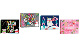 BOLSA PLASTIFICADA NAVIDEÑA GBX147 HORIZONTAL JUMBO