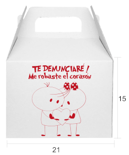 CAJA LONCHERA BLANCA VINTAGE LOVE