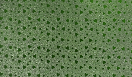 PAPEL DIAMANTADO C007 CORAZONES VERDE