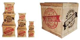 JUEGO COMPLETO DE CAJA DE MADERA EXCLUSIVE