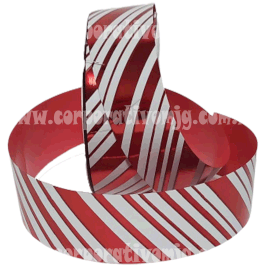 LISTON METALICO CANDY ROJO ANCHO 5