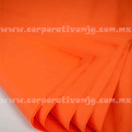 PAPEL CHINA FLUORECENTE O NEON NARANJA