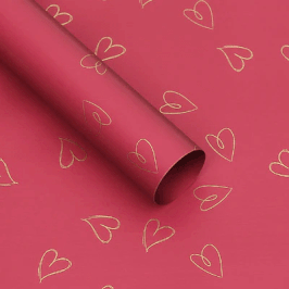 PAPEL CELOFAN CORAZONES VINO